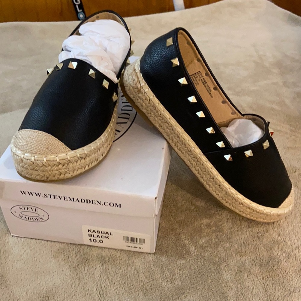 Black Steve Madden Espadrilles